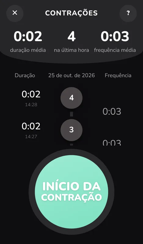 Contador de contrações